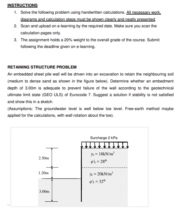 INSTRUCTIONS 1 . Solve the following problem