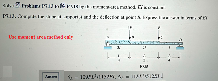 Solve Problems P 7 . 1 3 to P 7 . 1 8 by the