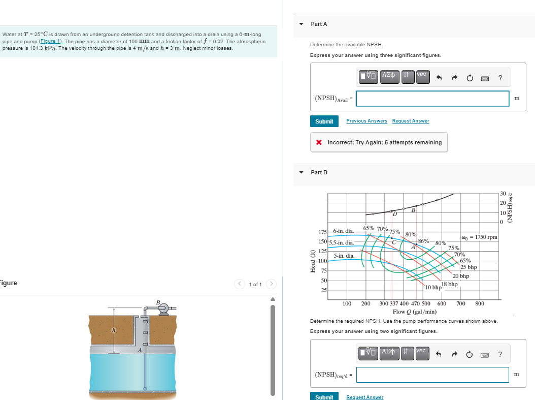 Water at \ ( T = 2 5 ^ { \ circ } \ mathrm { C }