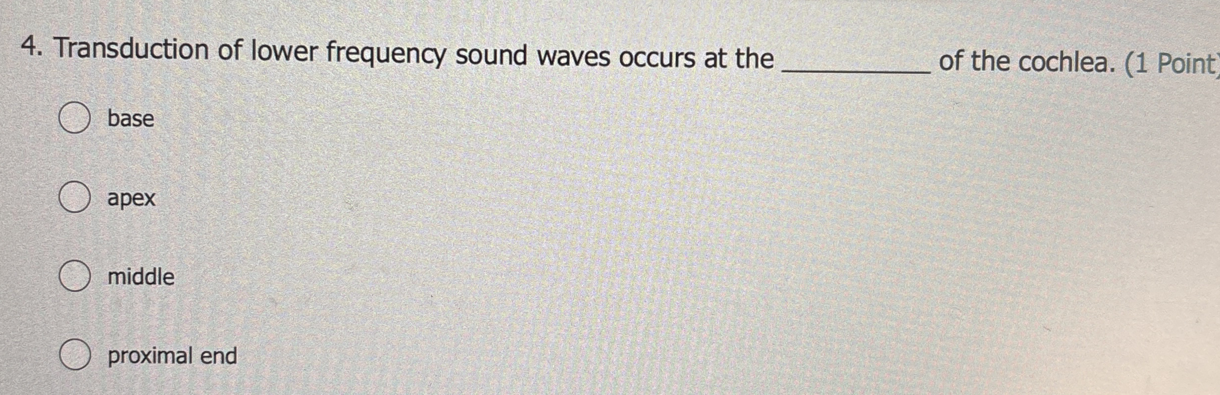 Transduction of lower frequency sound waves