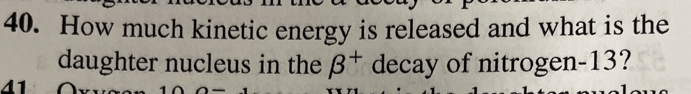 How much kinetic energy is released and what is