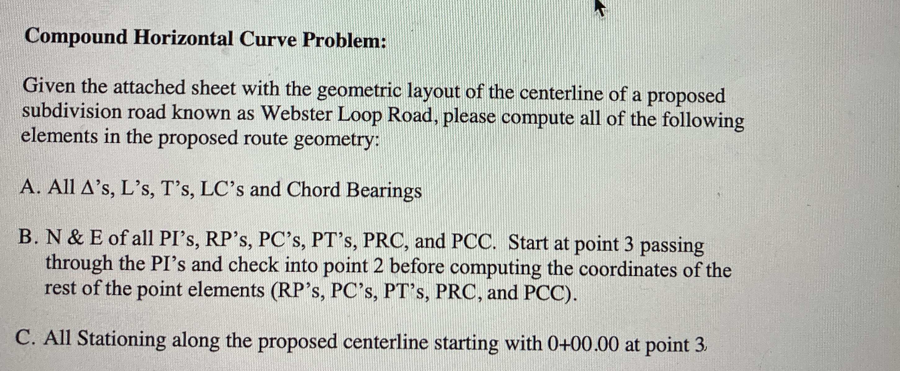 \ table [ [ CURVE , RADIUS ] , [ C 1 , 1 0 0 0 .