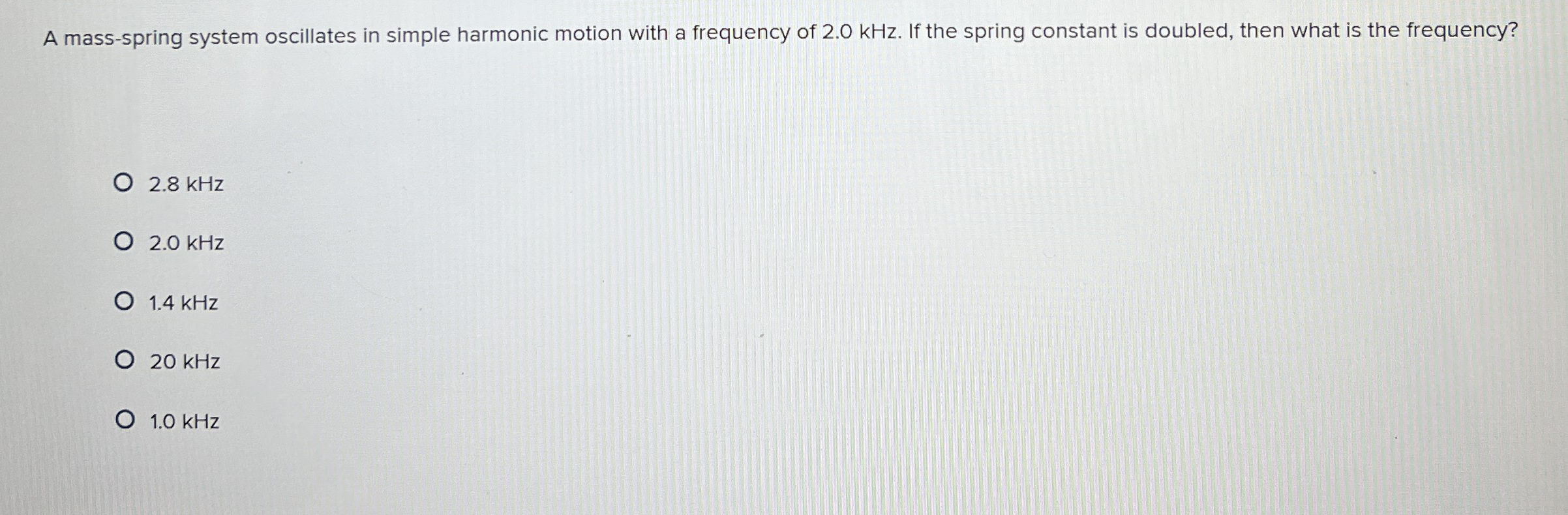 A mass - spring system oscillates in simple
