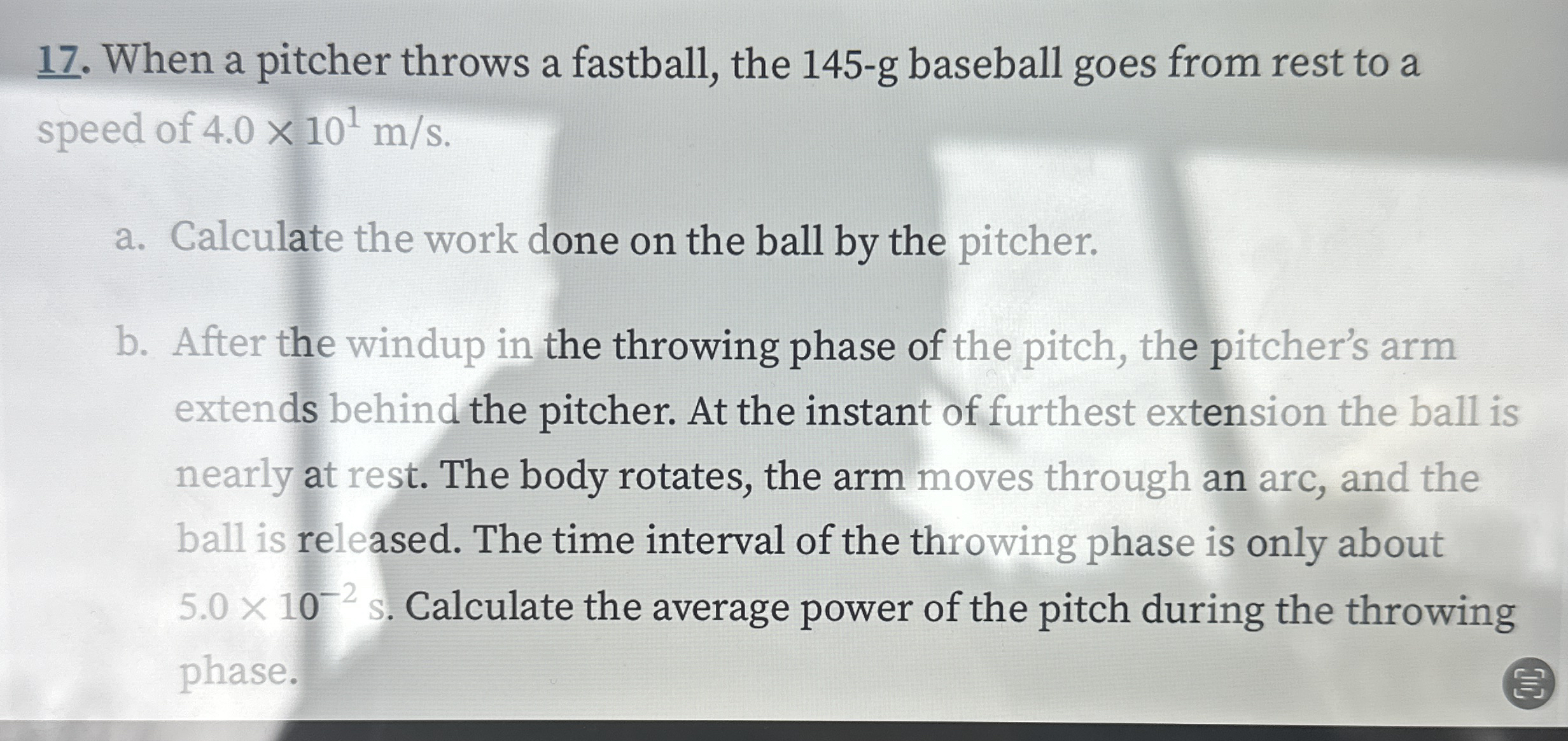 When a pitcher throws a fastball, the 1 4 5 - g