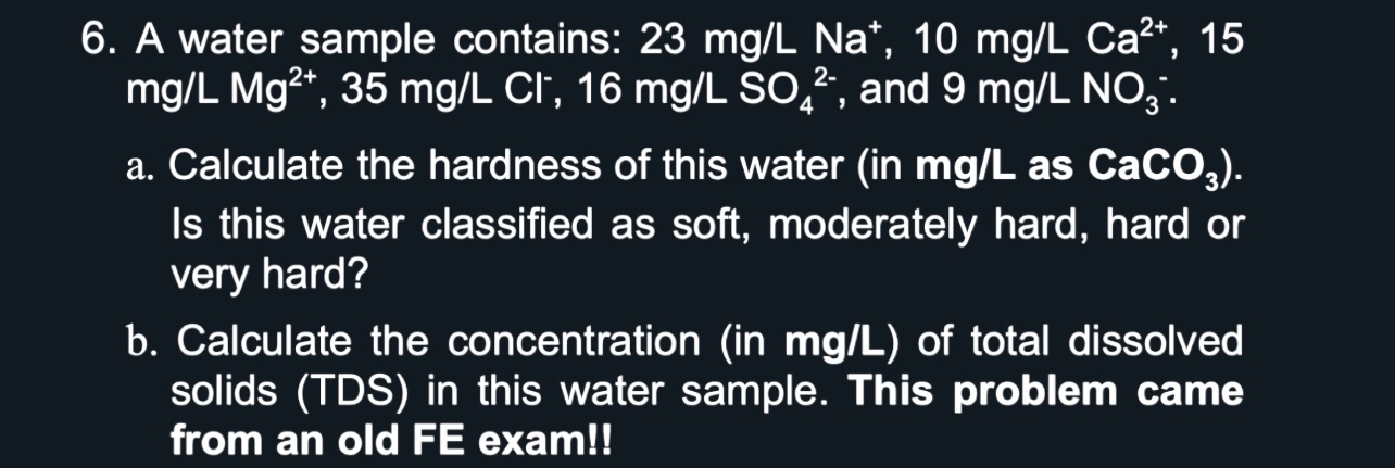 A water sample contains: 2 3 m g L N a + , 1 0 m