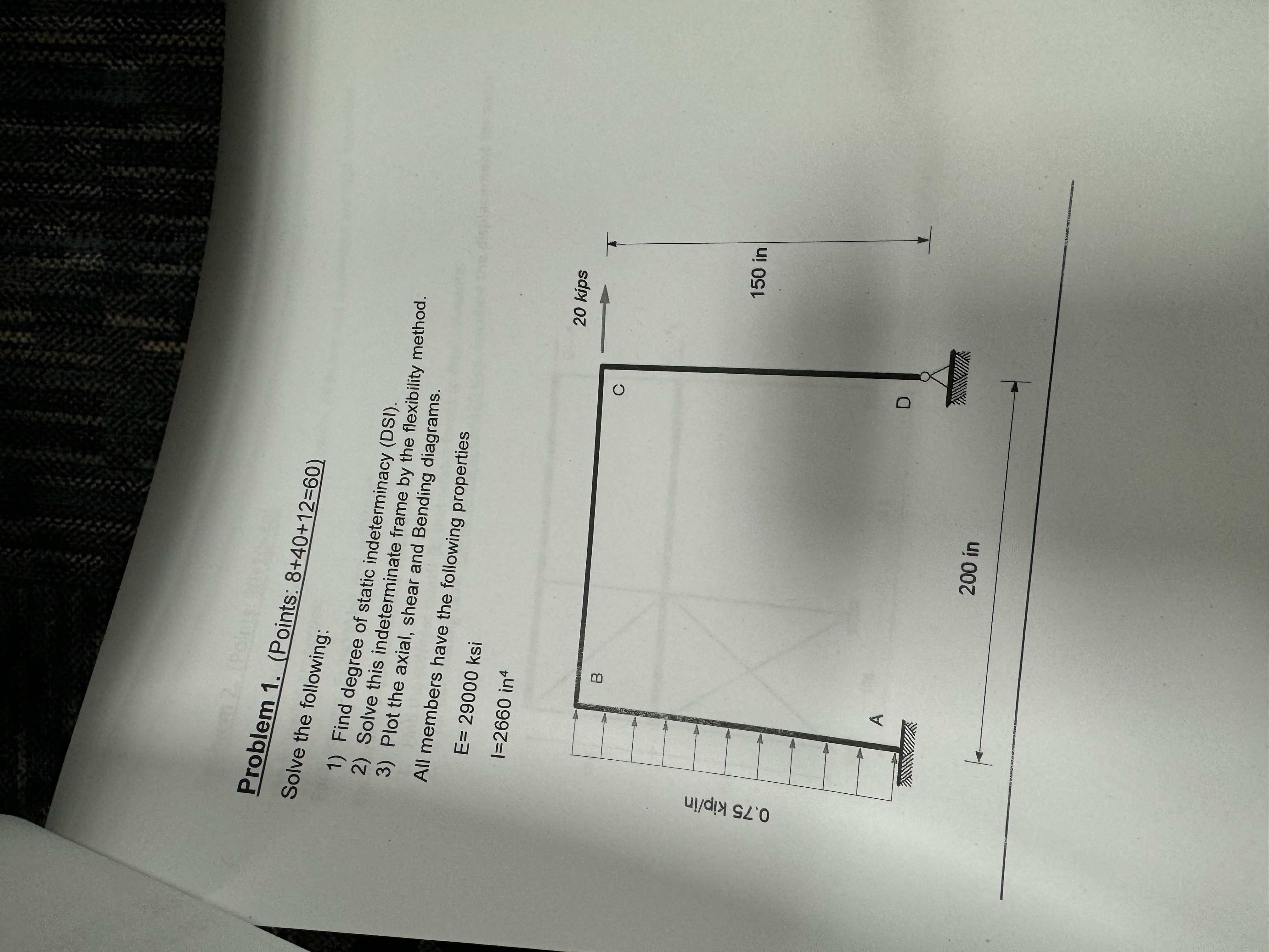 Problem 1 . ( Points: 8 + 4 0 + 1 2 = 6 0 ) Solve