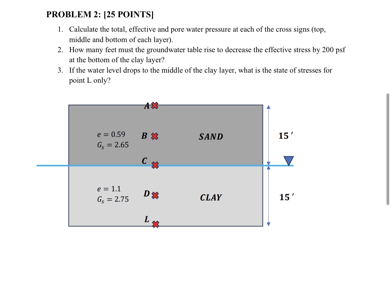 PROBLEM 2 : [ 2 5 POINTS ] Calculate the total,