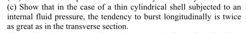 ( c ) Show that in the case of a thin cylindrical