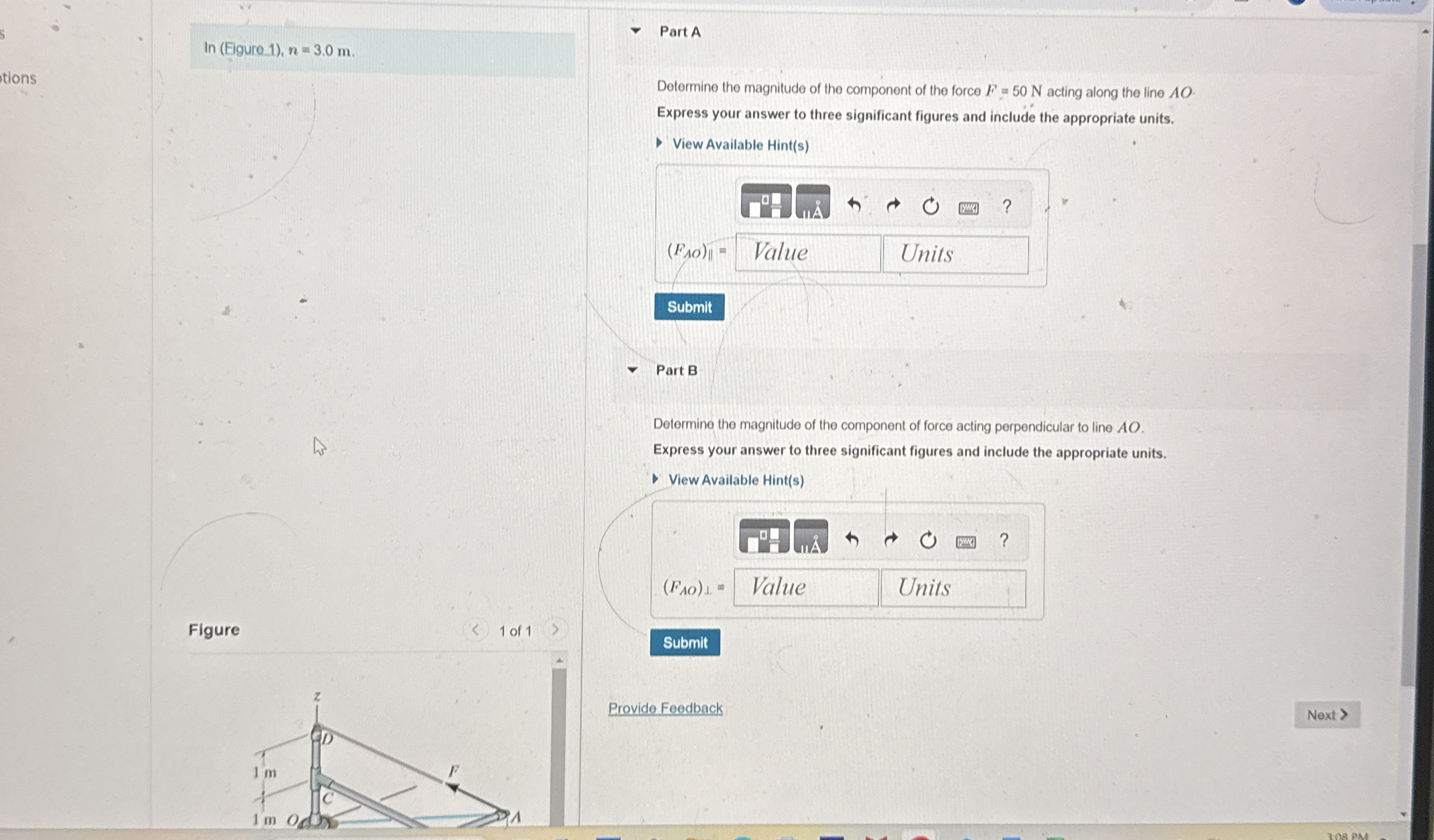 l n ( Eigure 1 ) , n = 3 . 0 m . tions