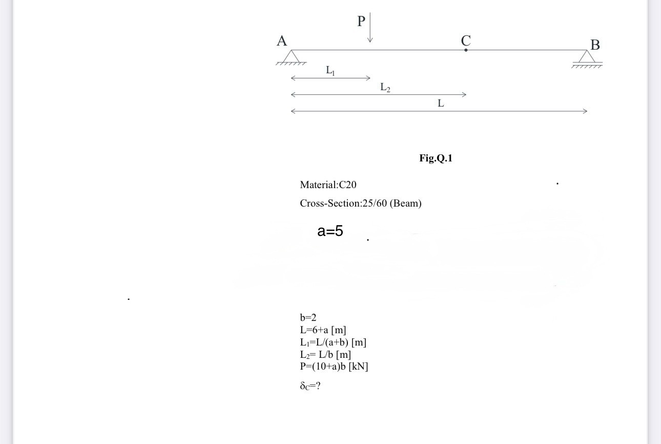 Fig.Q . 1 Material:C 2 0 Cross - Section: 2 5 / 6