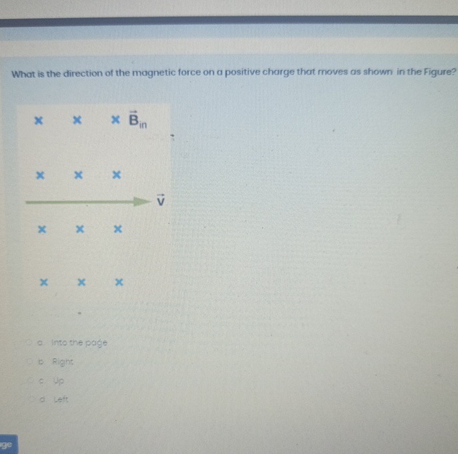 What is the direction of the magnetic force on a