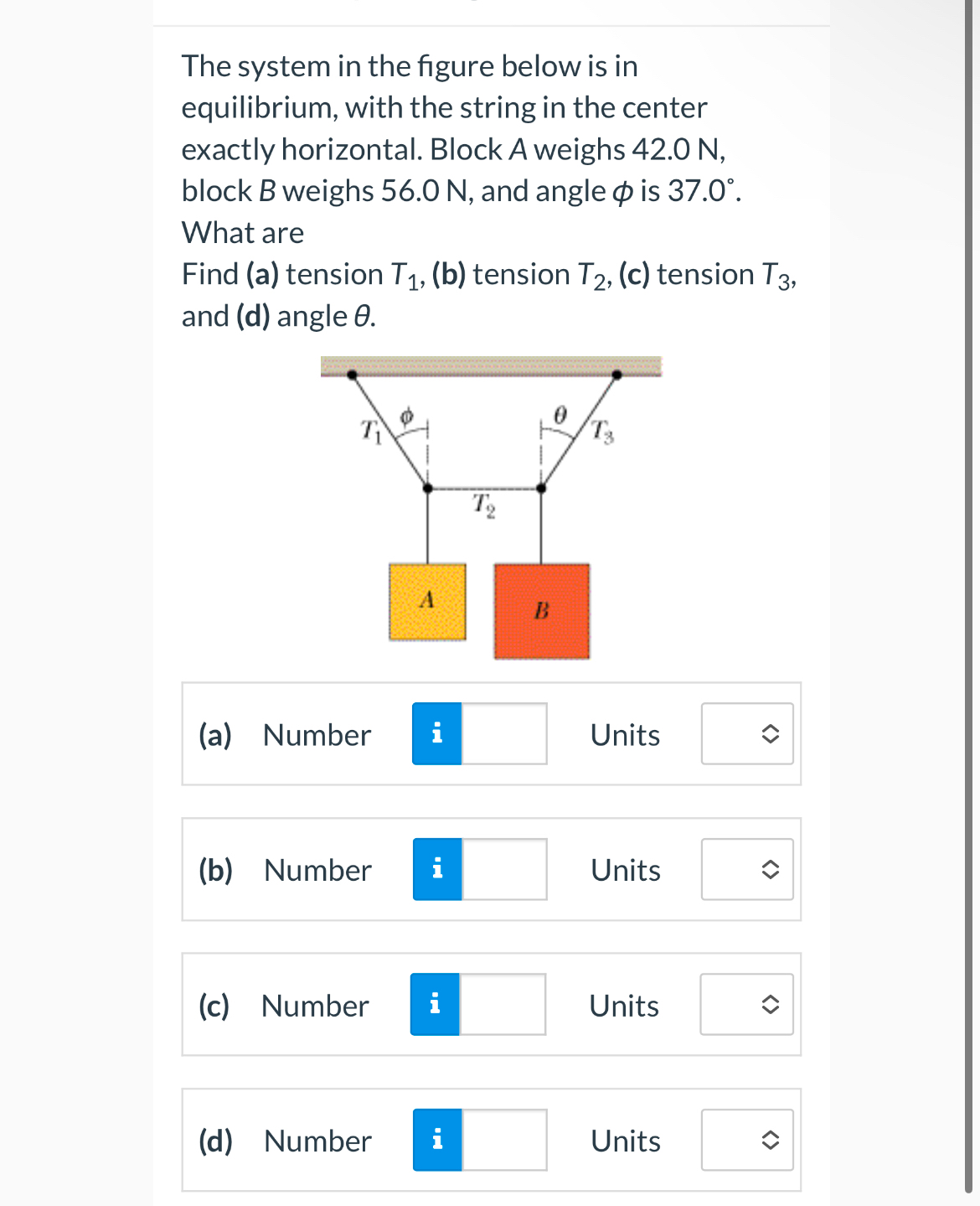 The system in the figure below is in equilibrium,
