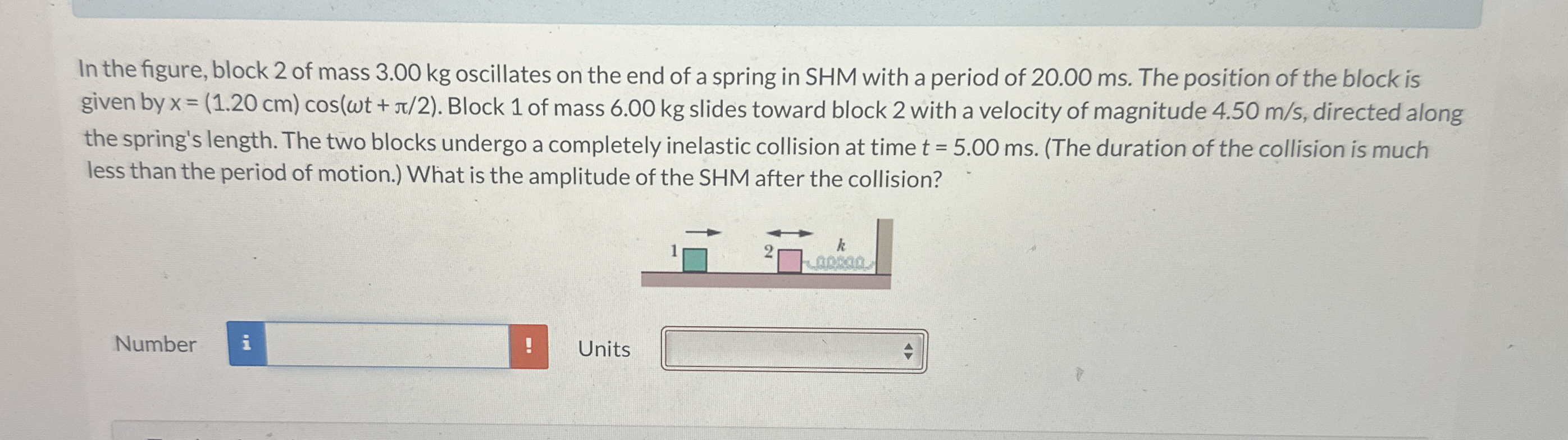 In the figure, block 2 of mass 3 . 0 0 kg