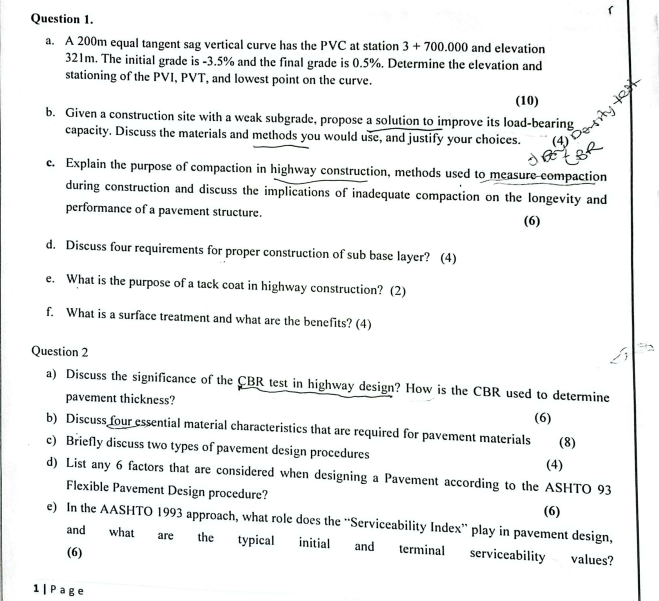 Question 1 . r a . A 2 0 0 m equal tangent sag
