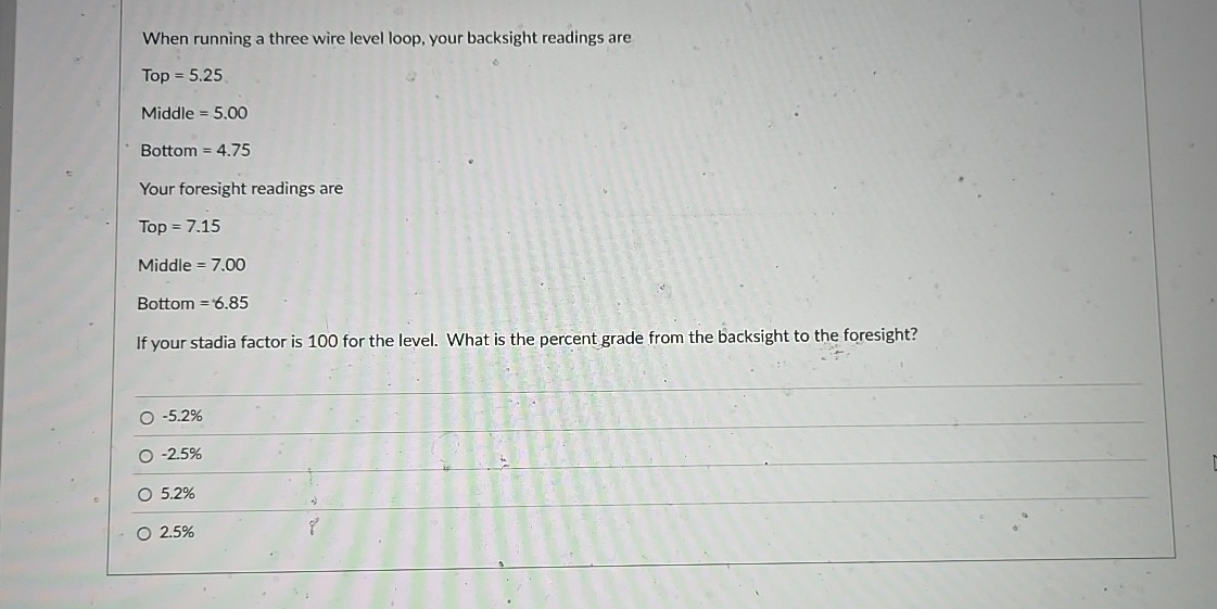 When running a three wire level loop, your