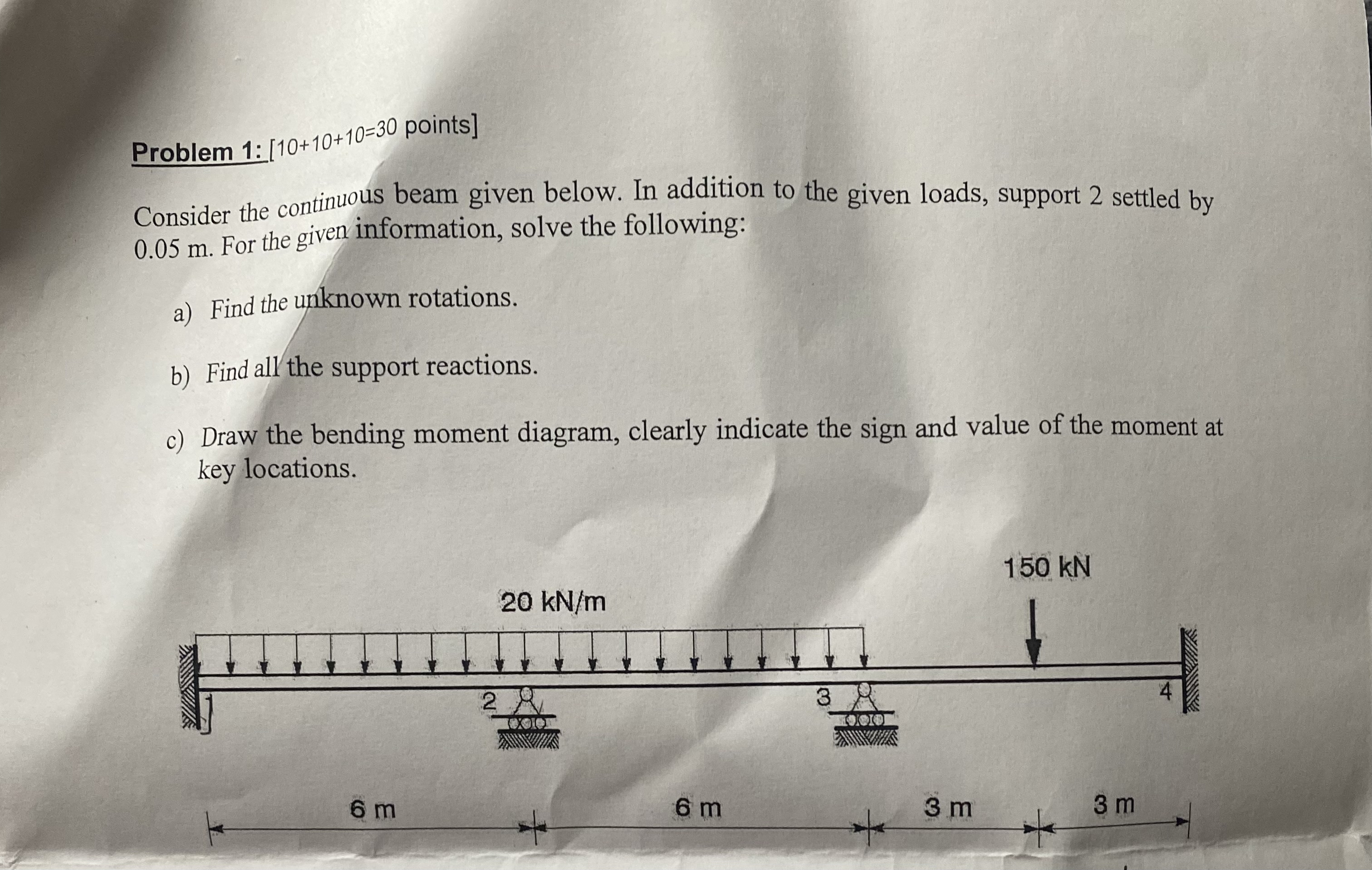Problem 1 : [ 1 0 + 1 0 + 1 0 = 3 0 points ]