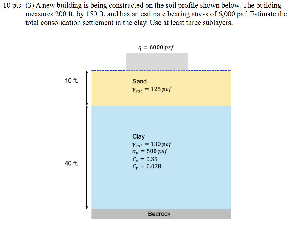 1 0 pts . ( 3 ) A new building is being