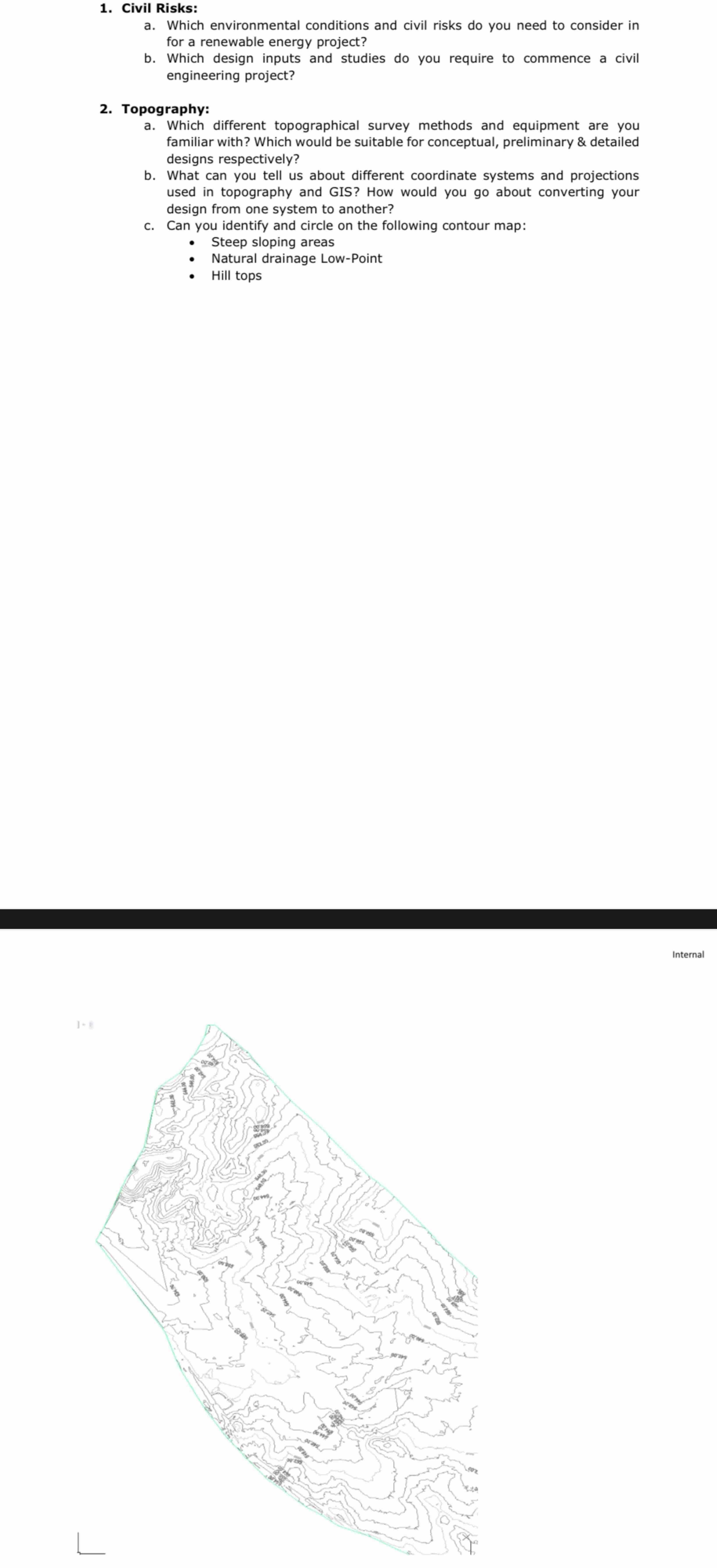 a . Which environmental conditions and civil