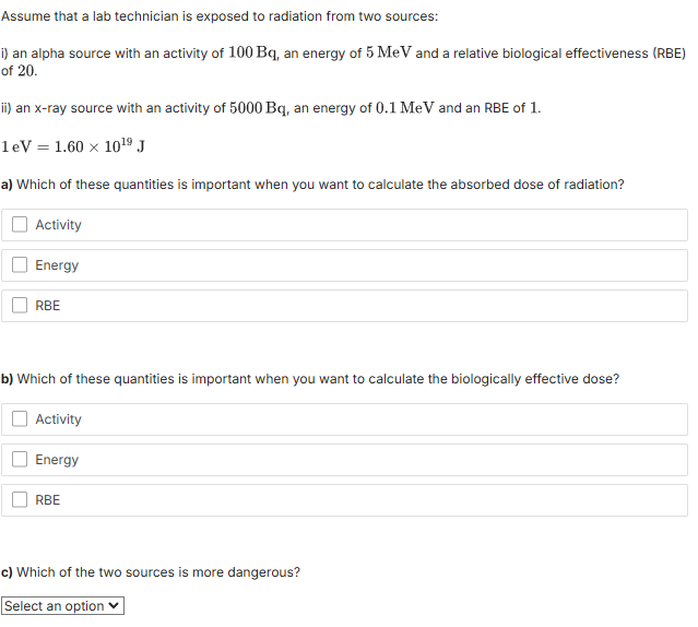 Assume that a lab technician is exposed to