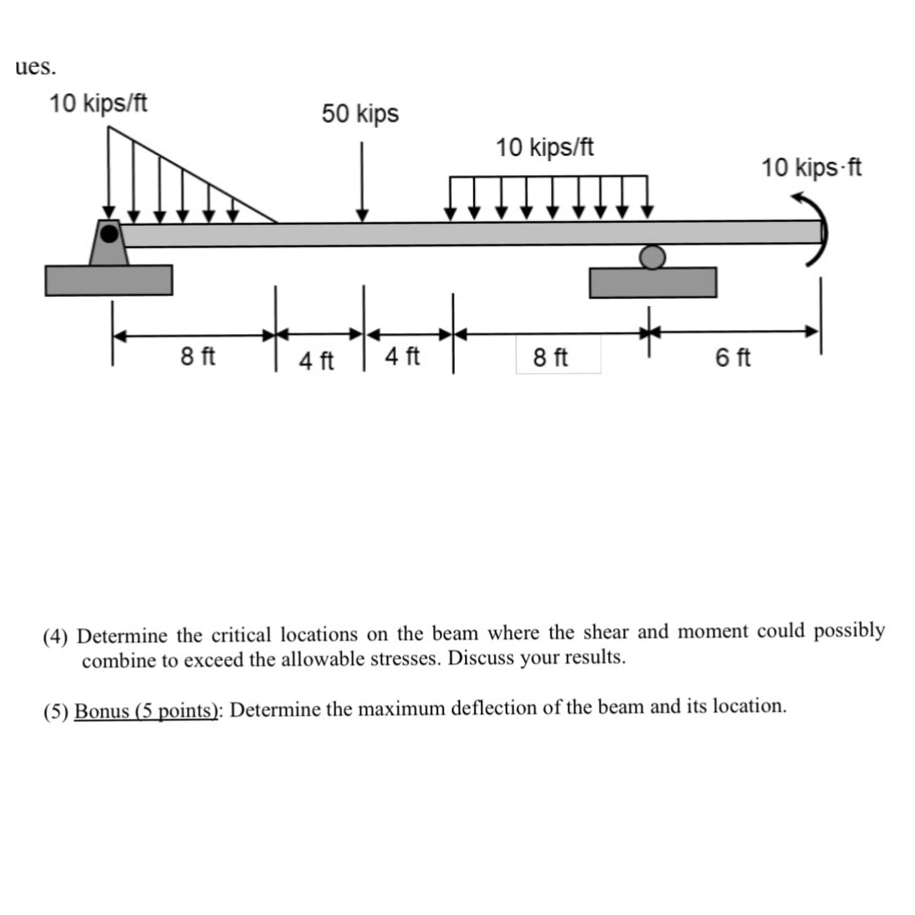 ( 4 ) Determine the critical locations on the