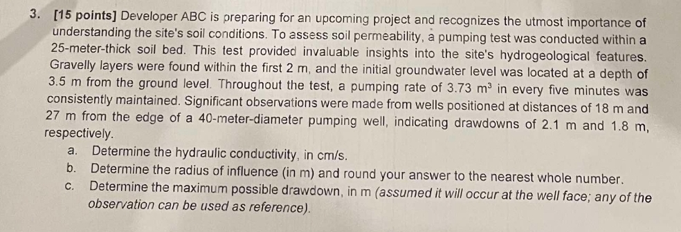 [ 1 5 points ] Developer ABC is preparing for an