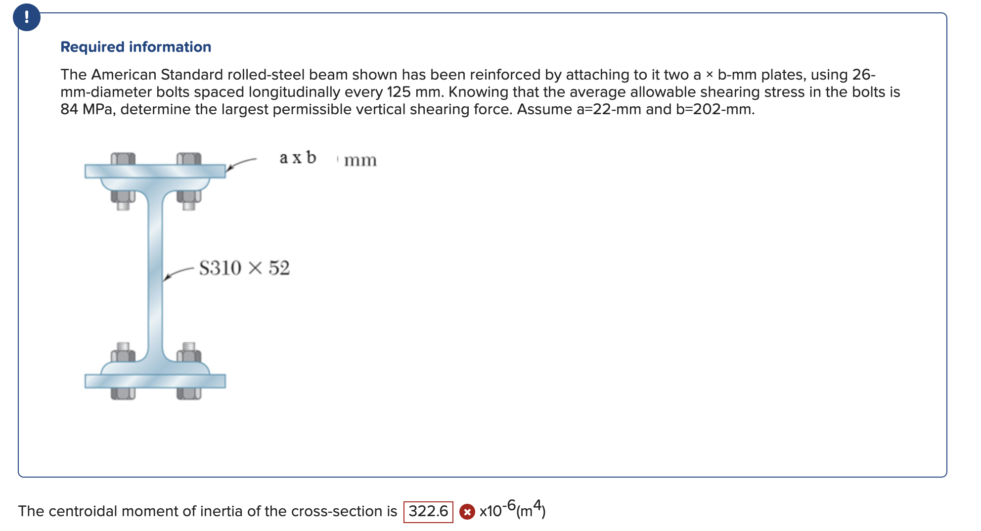 Required information The American Standard rolled