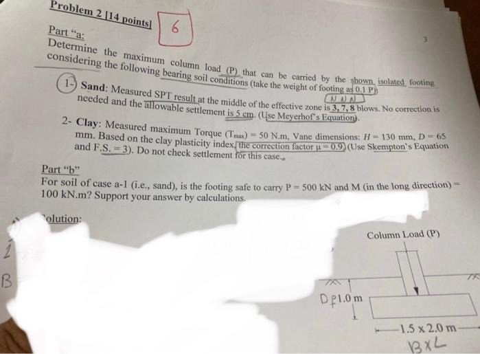 Problem 2 [ 1 4 points ] Part " a: q , 3