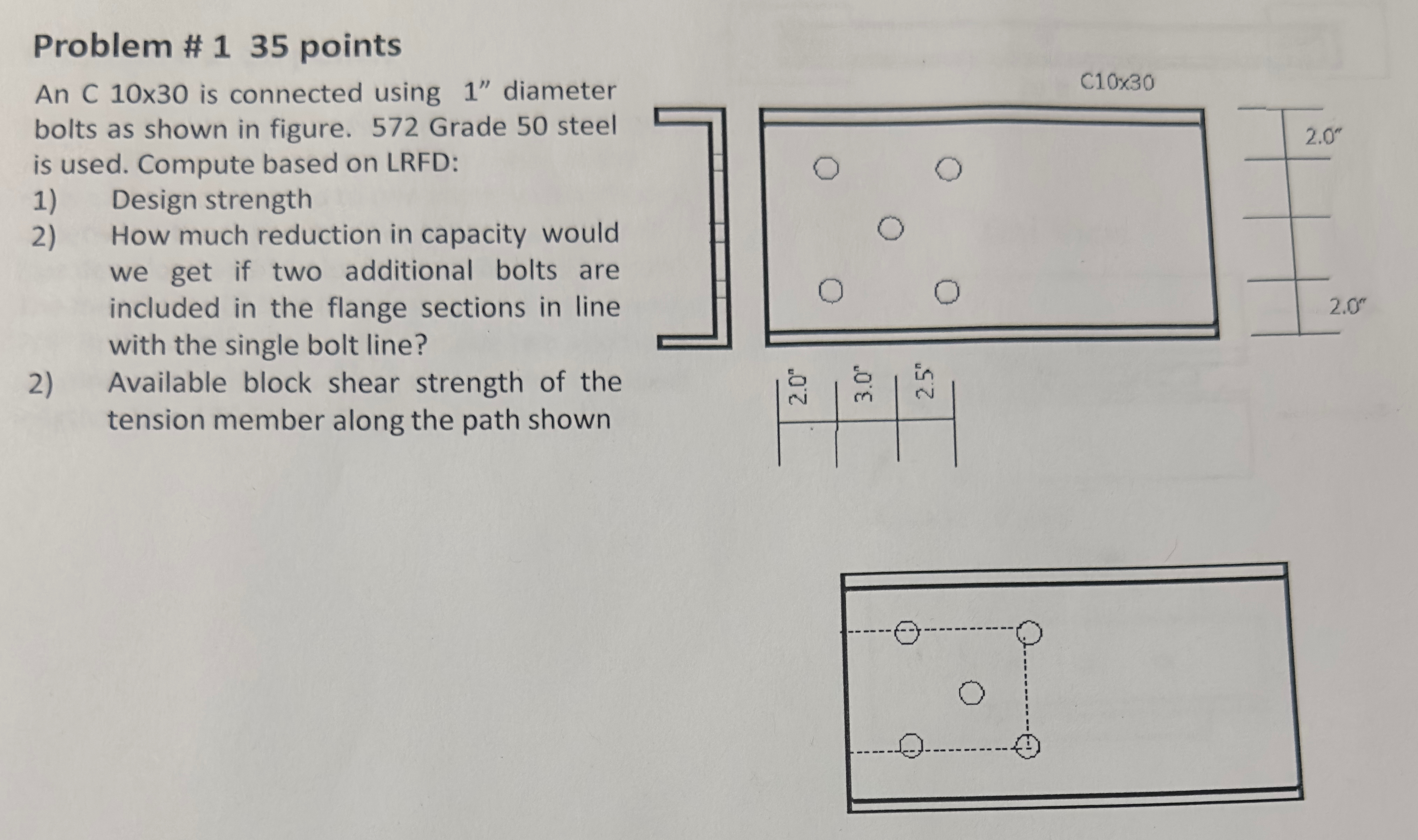Problem # 1 3 5 points An C 1 0 x 3 0 is