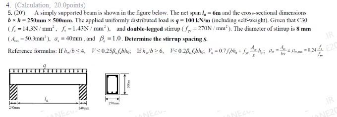 ( Calculation , 2 0 . 0 points ) ( 2 0 . ) A