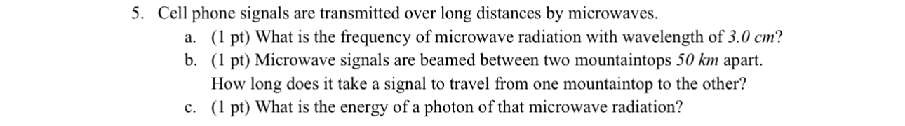 Cell phone signals are transmitted over long
