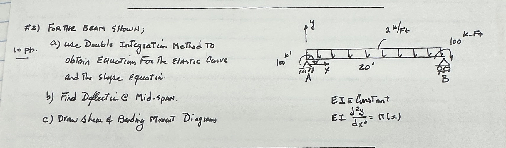 #A 2 ) FortHE BCAM SHown; to pts . a ) use Double