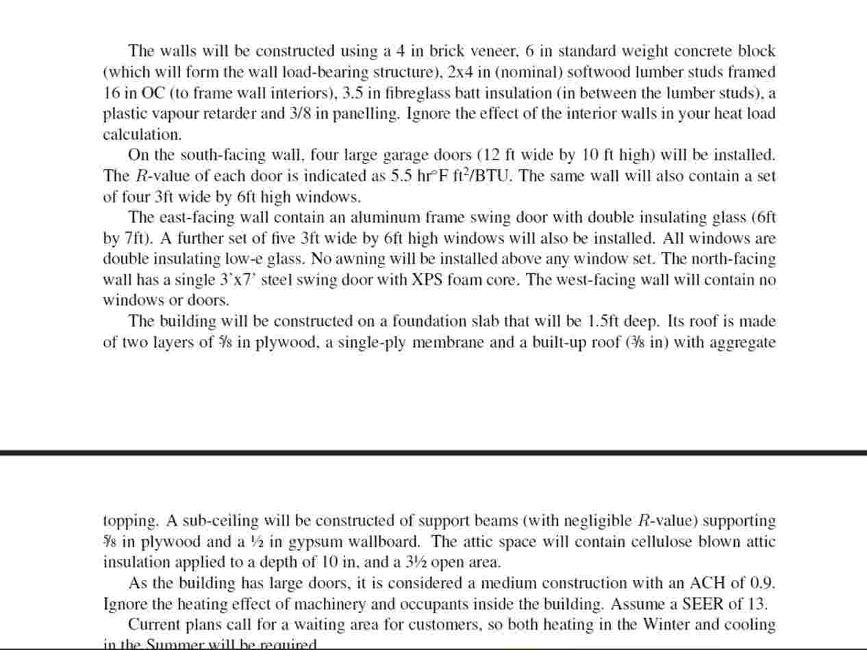 The walls will be constructed using a 4 in brick