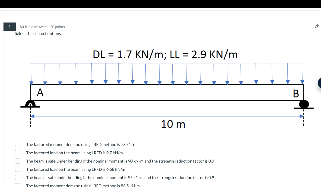 1 Multiple Answer 2 0 points Select the correct