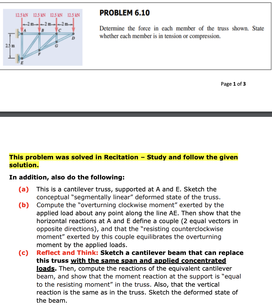 EXPLAIN STEP BY STEP. PROBLEM 6 . 1 0 Determine
