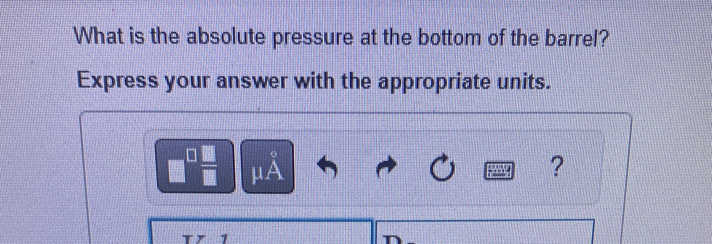 What is the absolute pressure at the bottom of