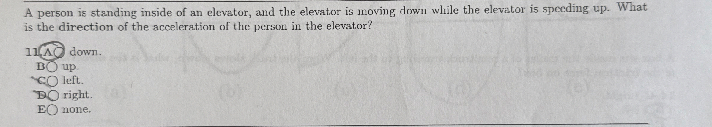 A person is standing inside of an elevator, and