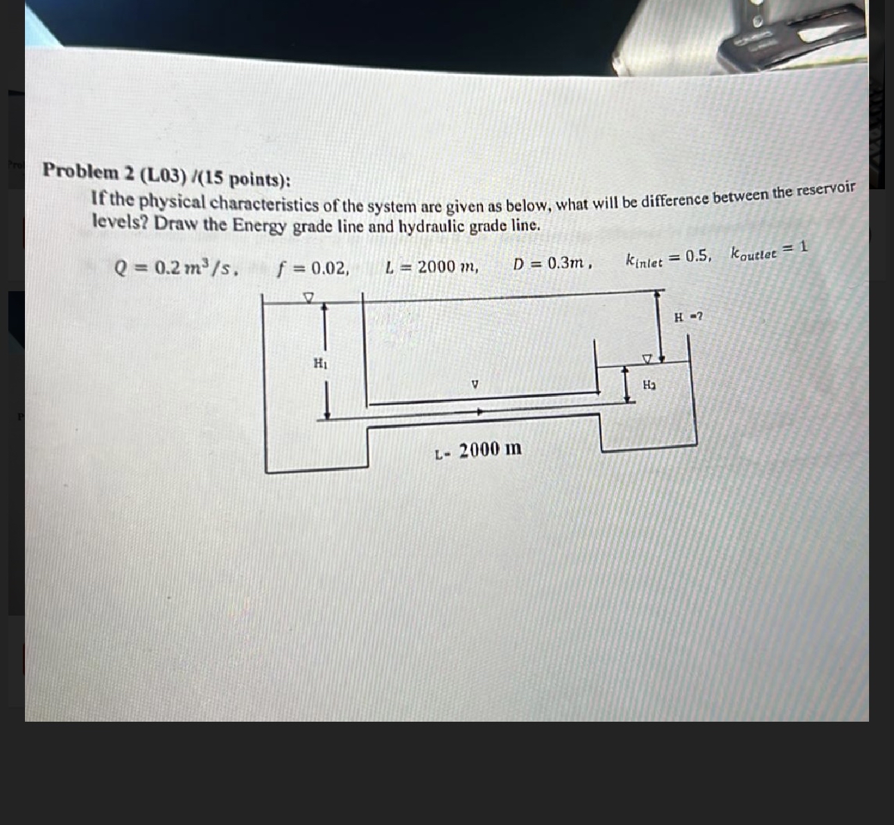 Problem 2 ( L 0 3 ) / ( 1 5 points ) : If the