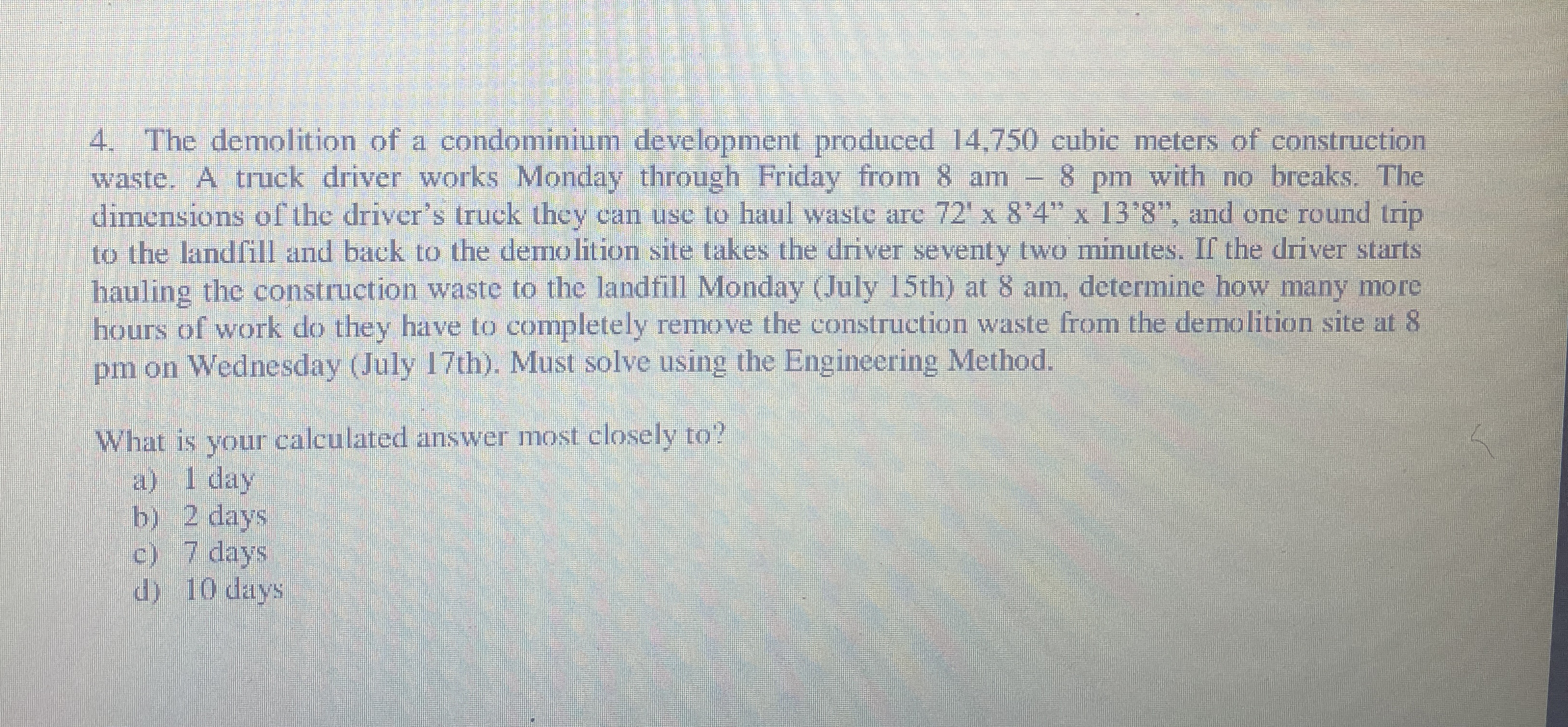 The demolition of a condominium development