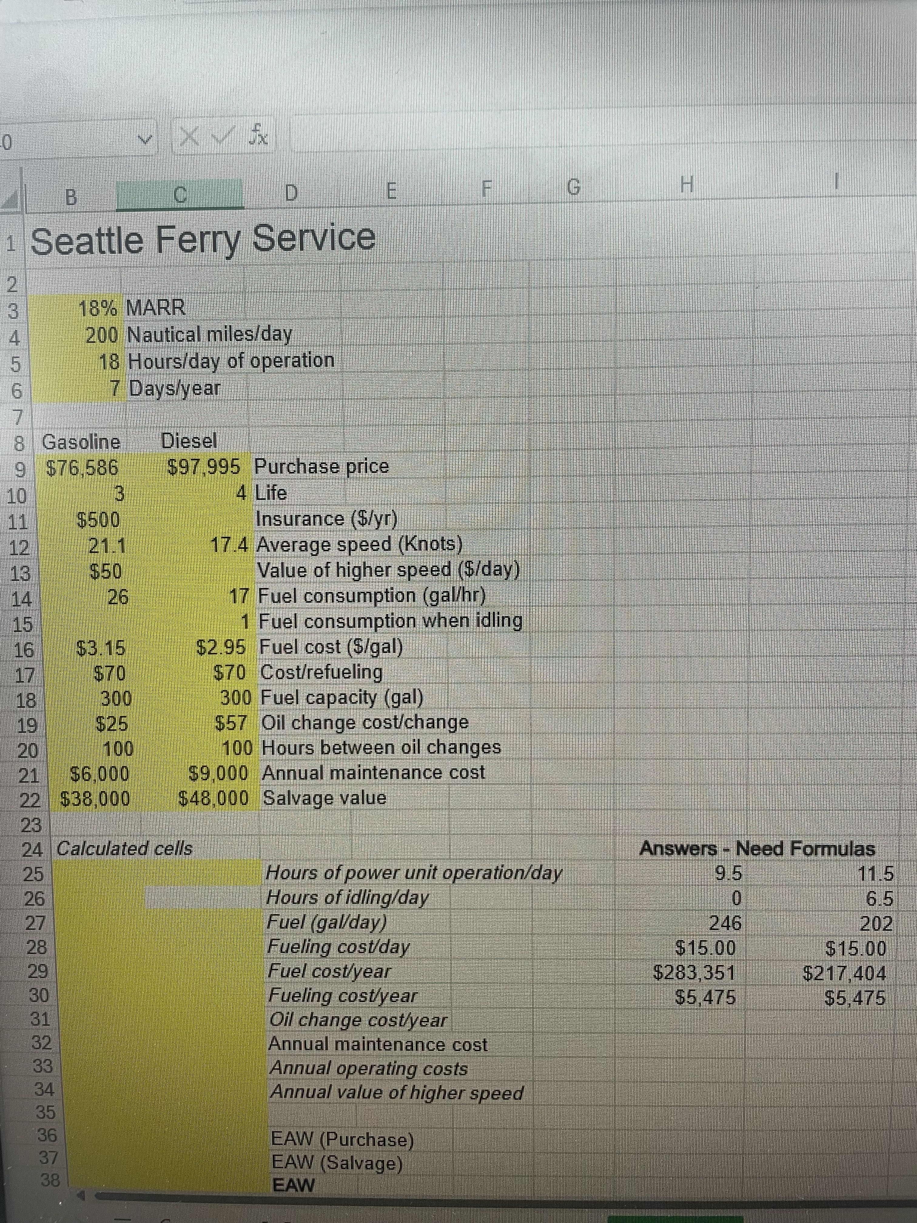 You are interested in determining if the nautical