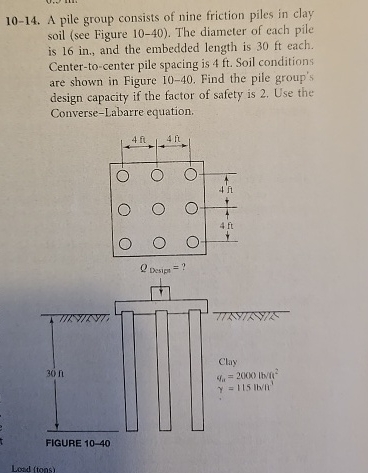 1 0 - 1 4 . A pile group consists of nine