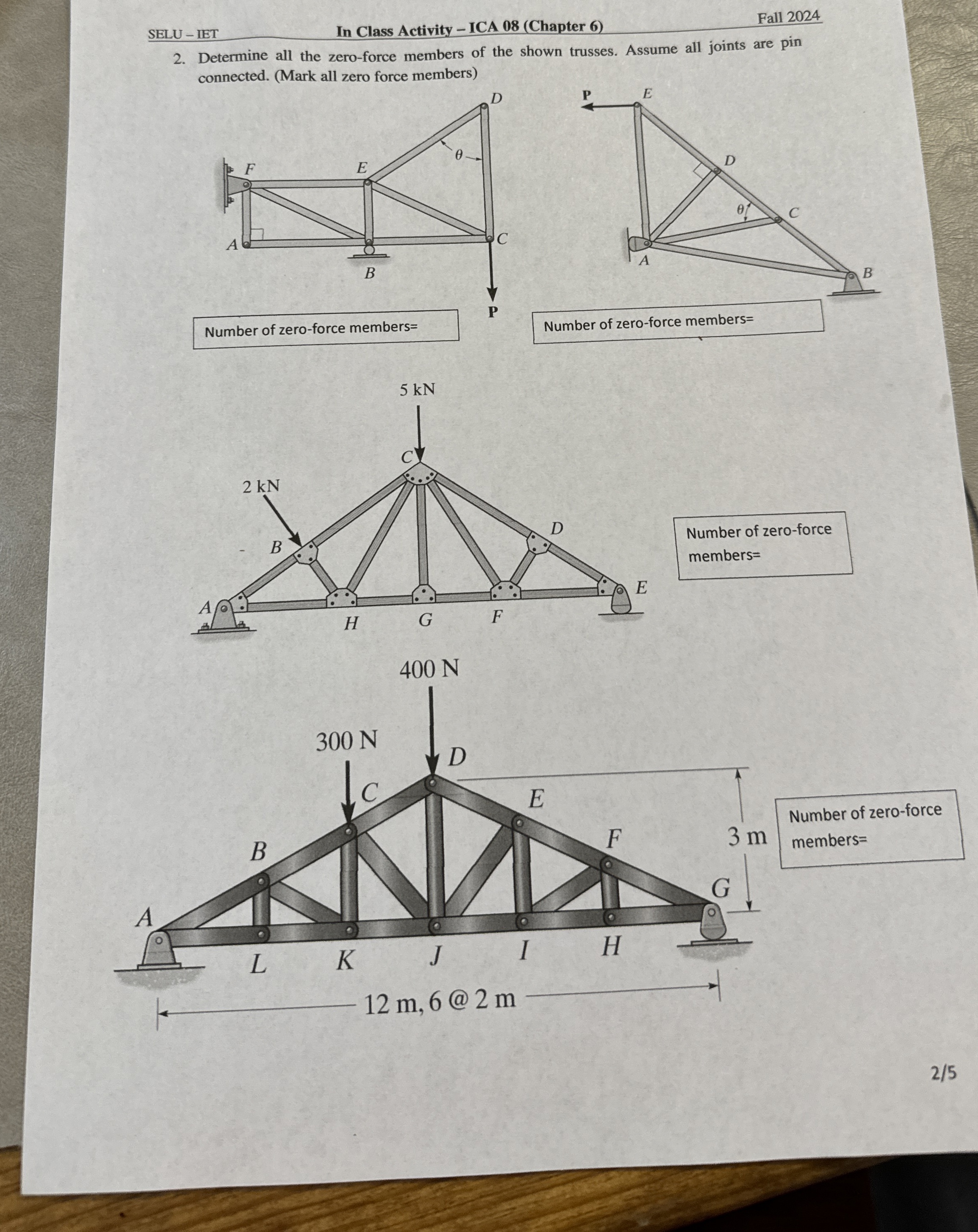 SELU - IET In Class Activity - ICA 0 8 ( Chapter