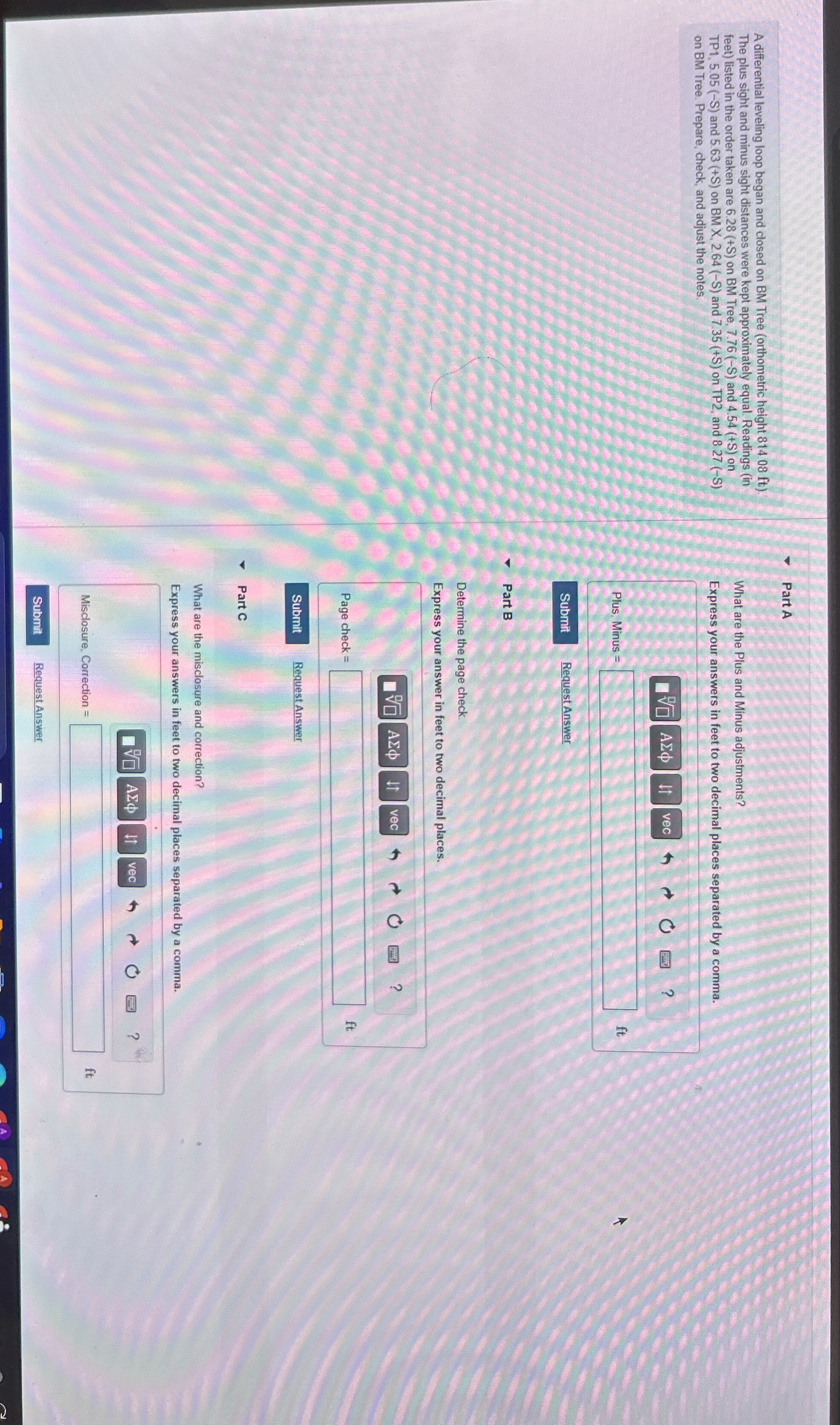 A differential leveling loop began and closed on