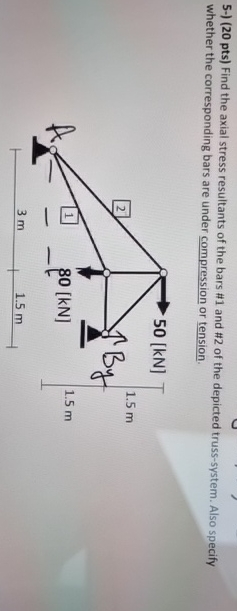 How to solve 5 - ) ( 2 0 pts ) Find the axial