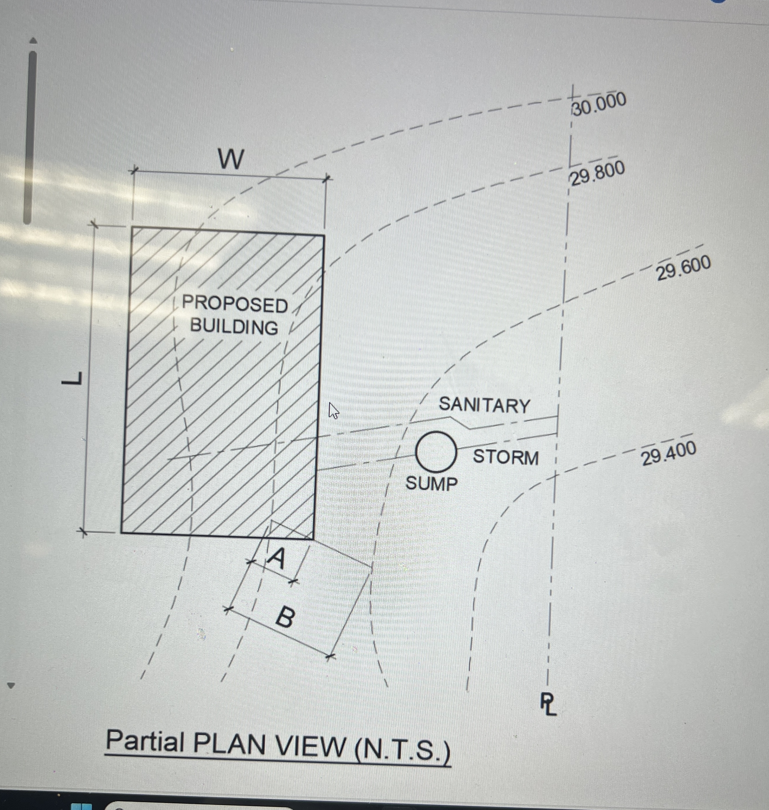 Partial PLAN VIEW ( N . T . S . ) Partial PLAN