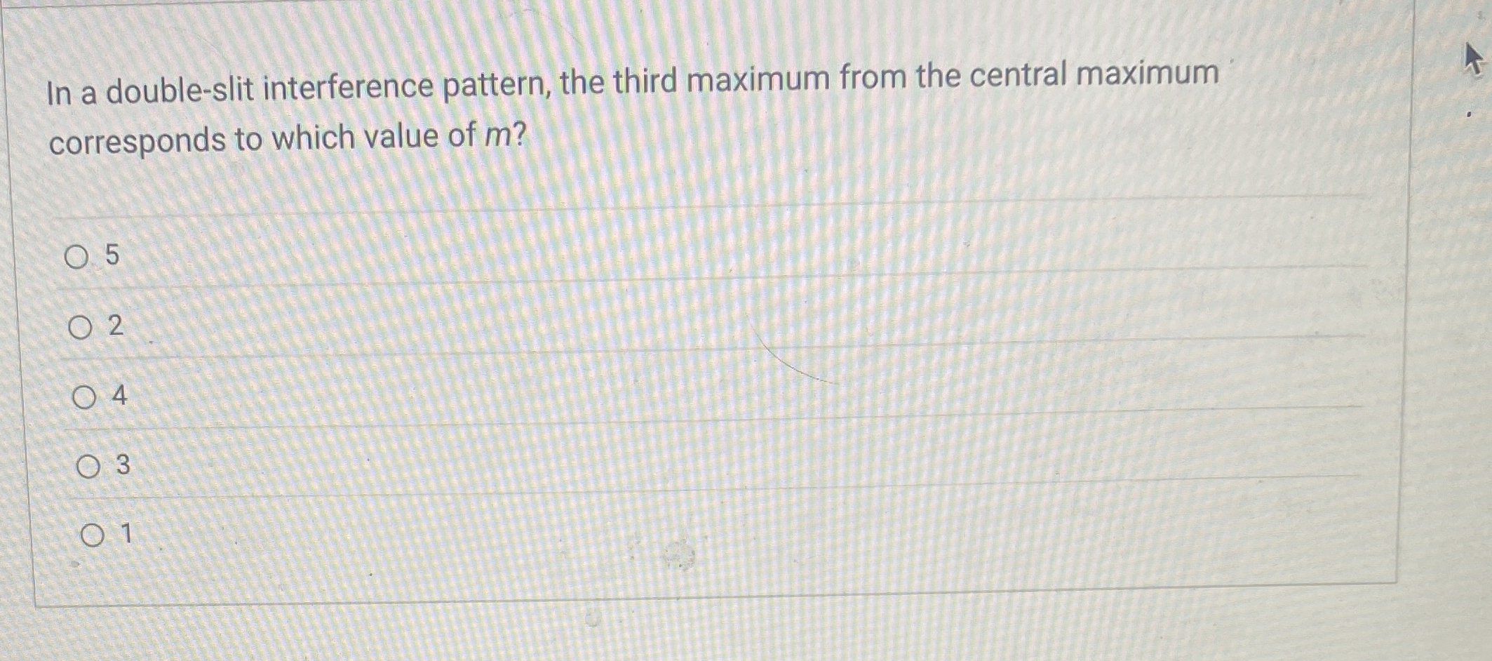 In a double - slit interference pattern, the