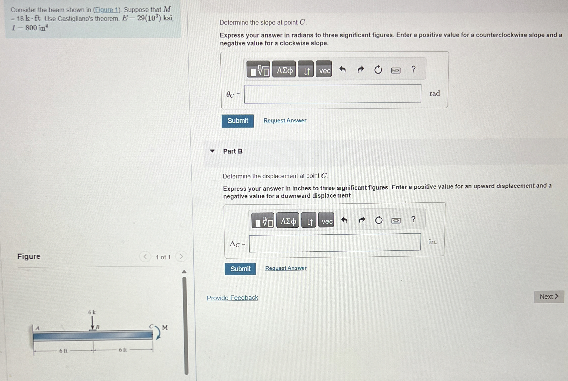 Consider the beam shown in ( Figure 1 ) . Suppose
