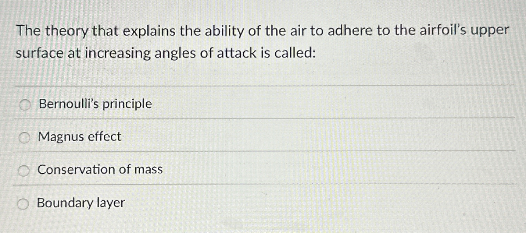 The theory that explains the ability of the air