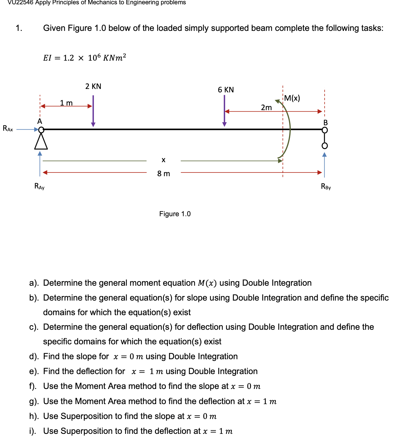 a ) . Determine the general moment equation \ ( M
