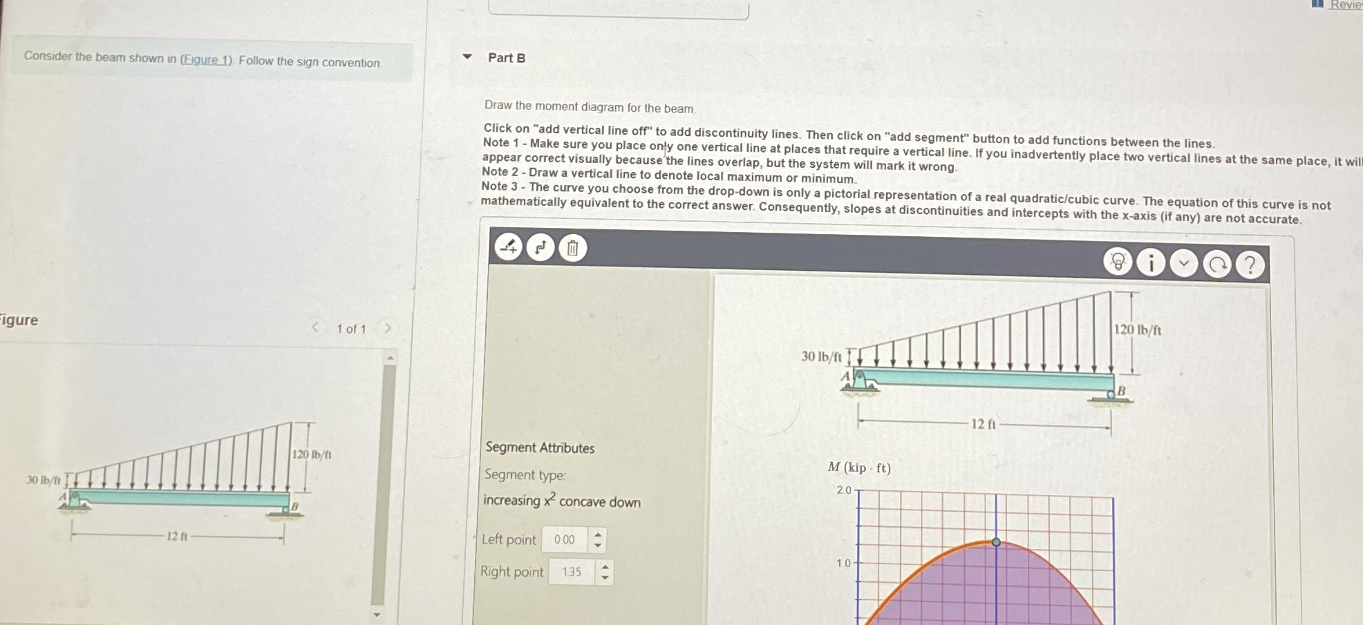 Consider the beam shown in ( Figure 1 ) . Follow