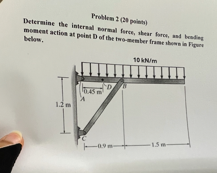 Problem 2 ( 2 0 points ) Determine the internal